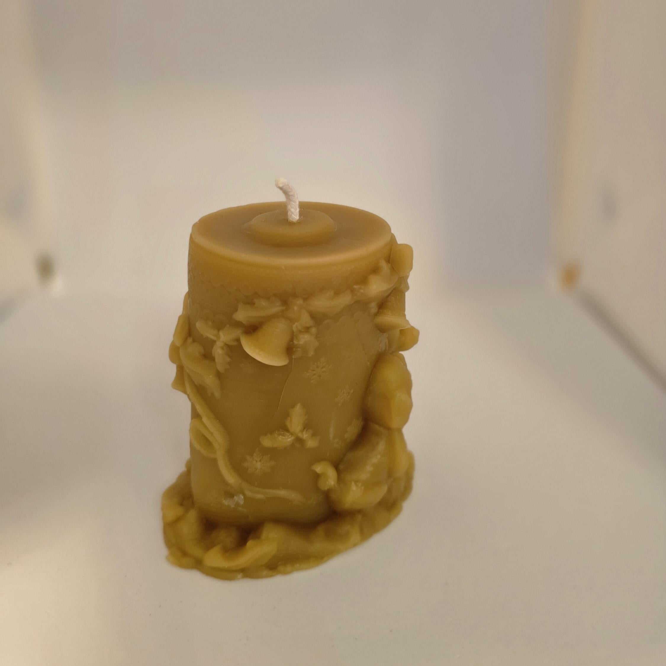 Puppies for Christmas Candle | Beeswax Candle
