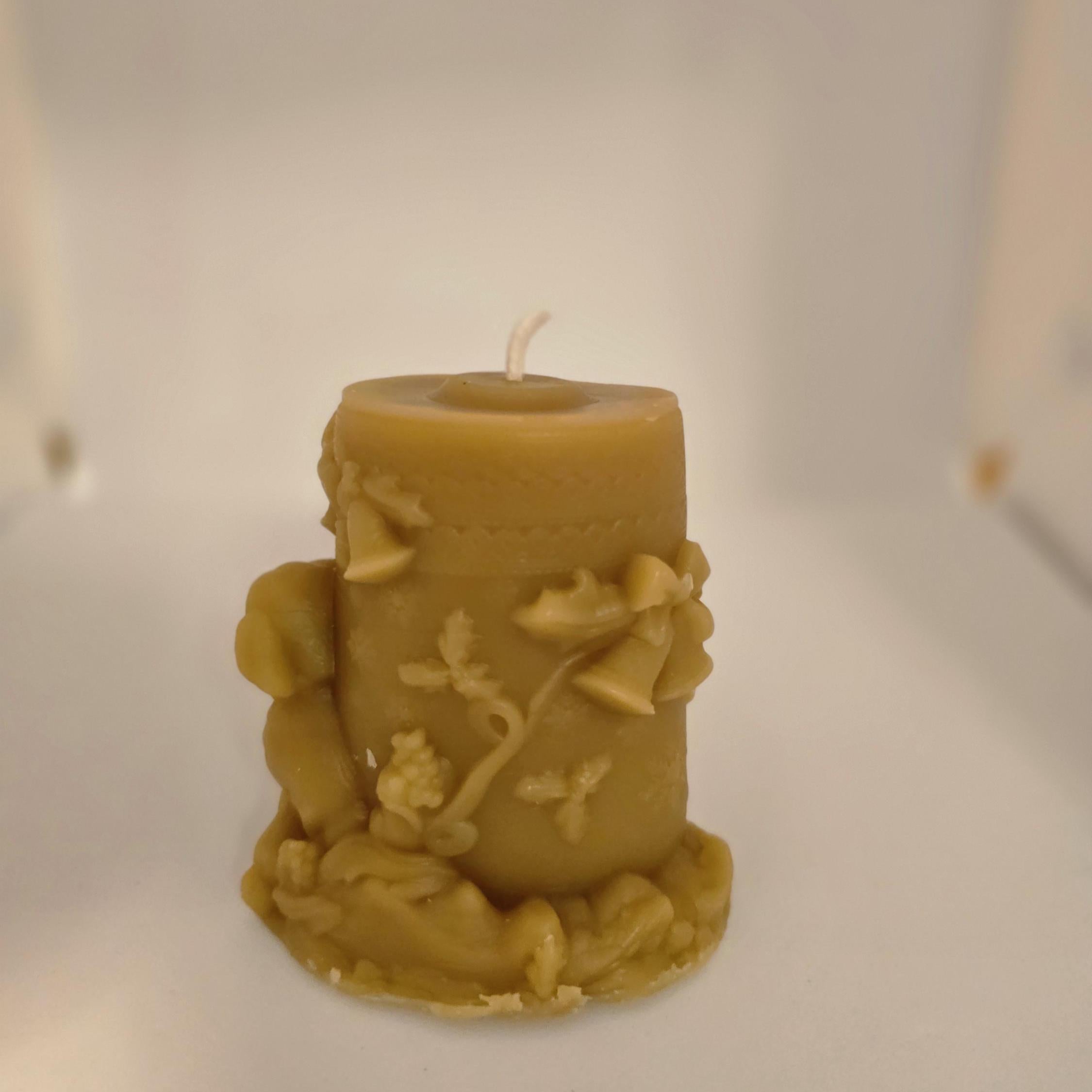 Puppies for Christmas Candle | Beeswax Candle