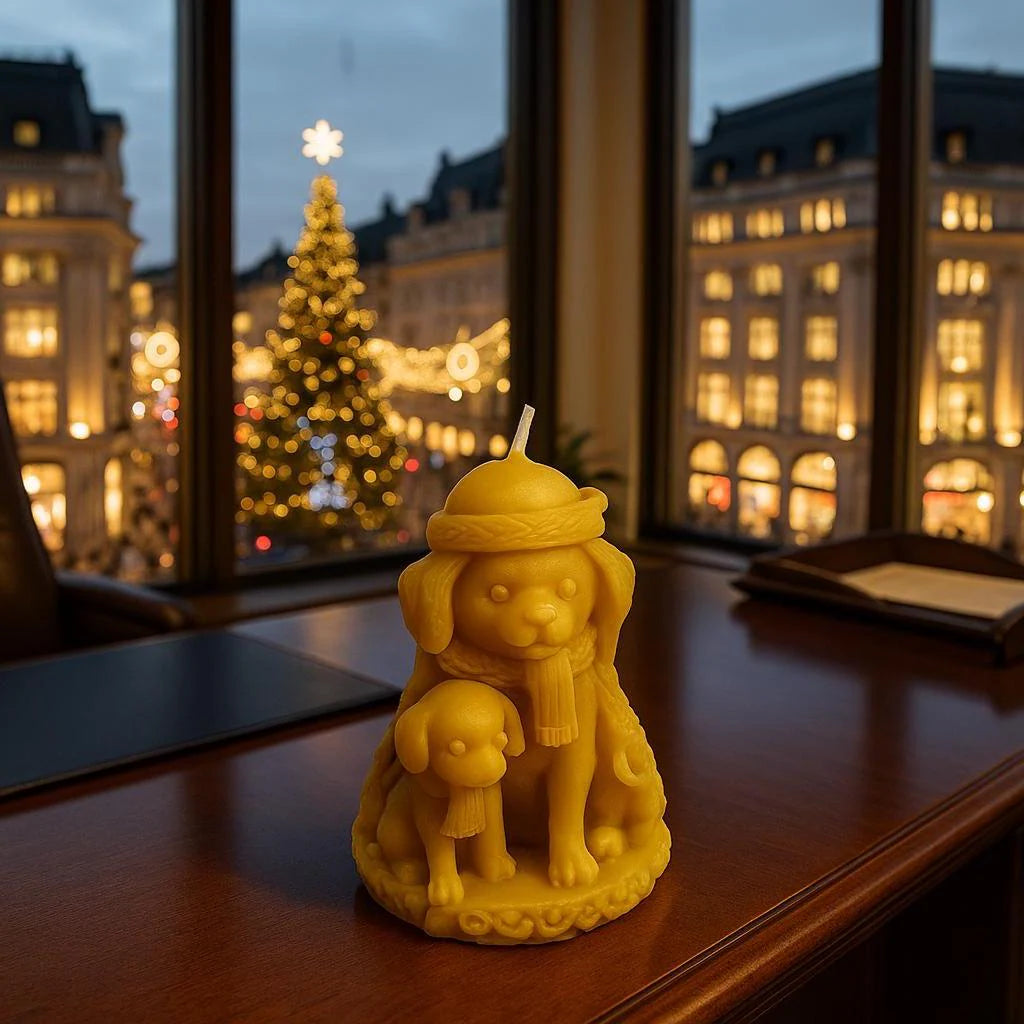 Cosy Paws Christmas Candle | Christmas | Beeswax Candles