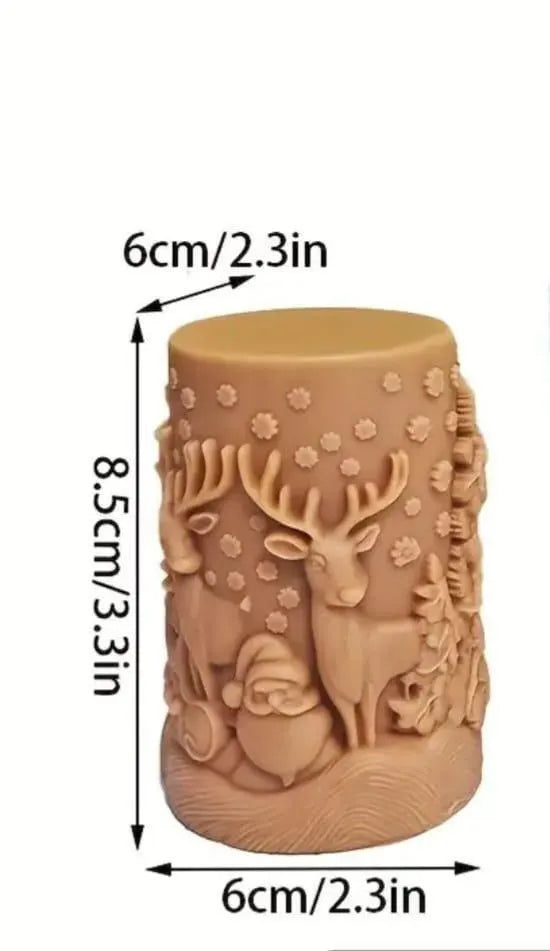 Winter Woodland Reindeer | 100% Pure Beeswax Candles