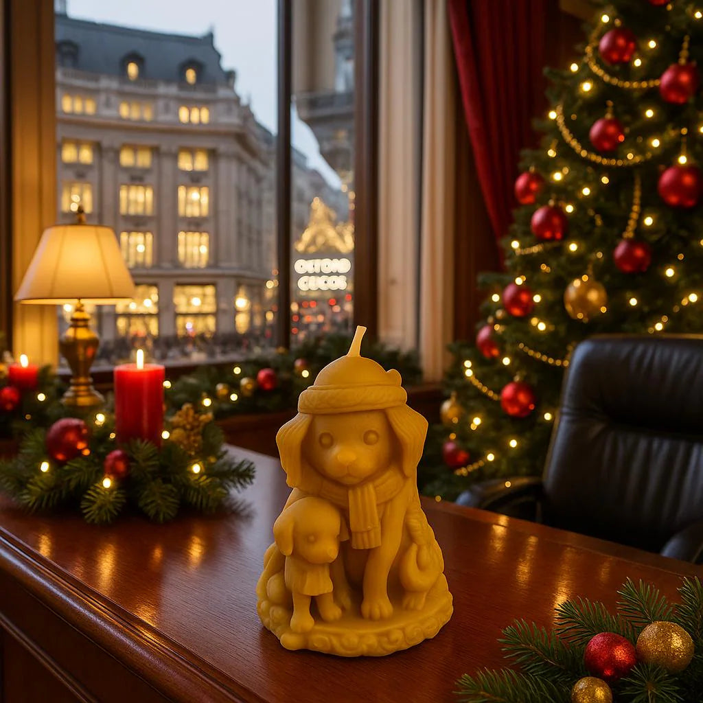 Cosy Paws Christmas Candle | Christmas | Beeswax Candles