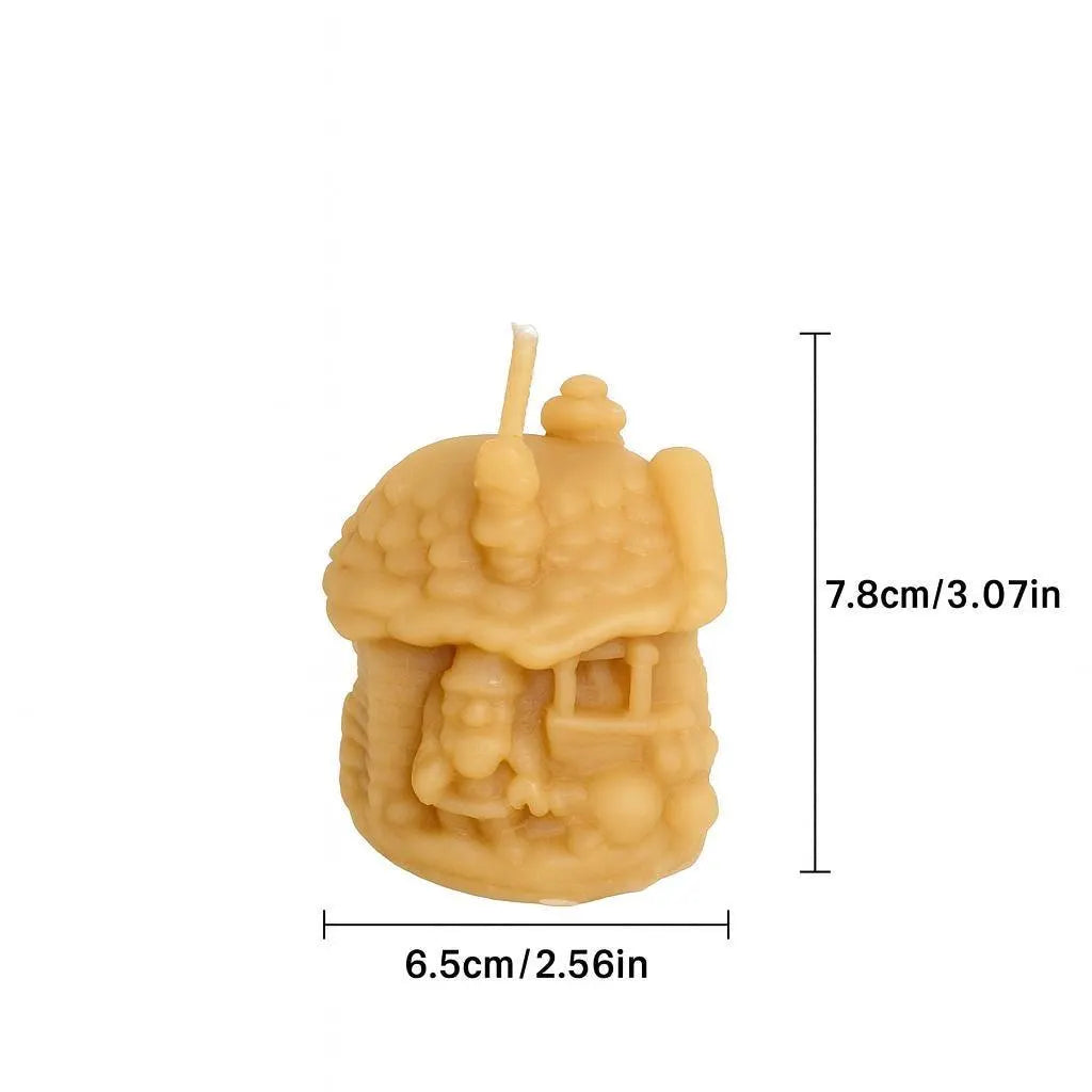 The Merry Little Christmas Cottage | Christmas Candle | Beeswax Candles