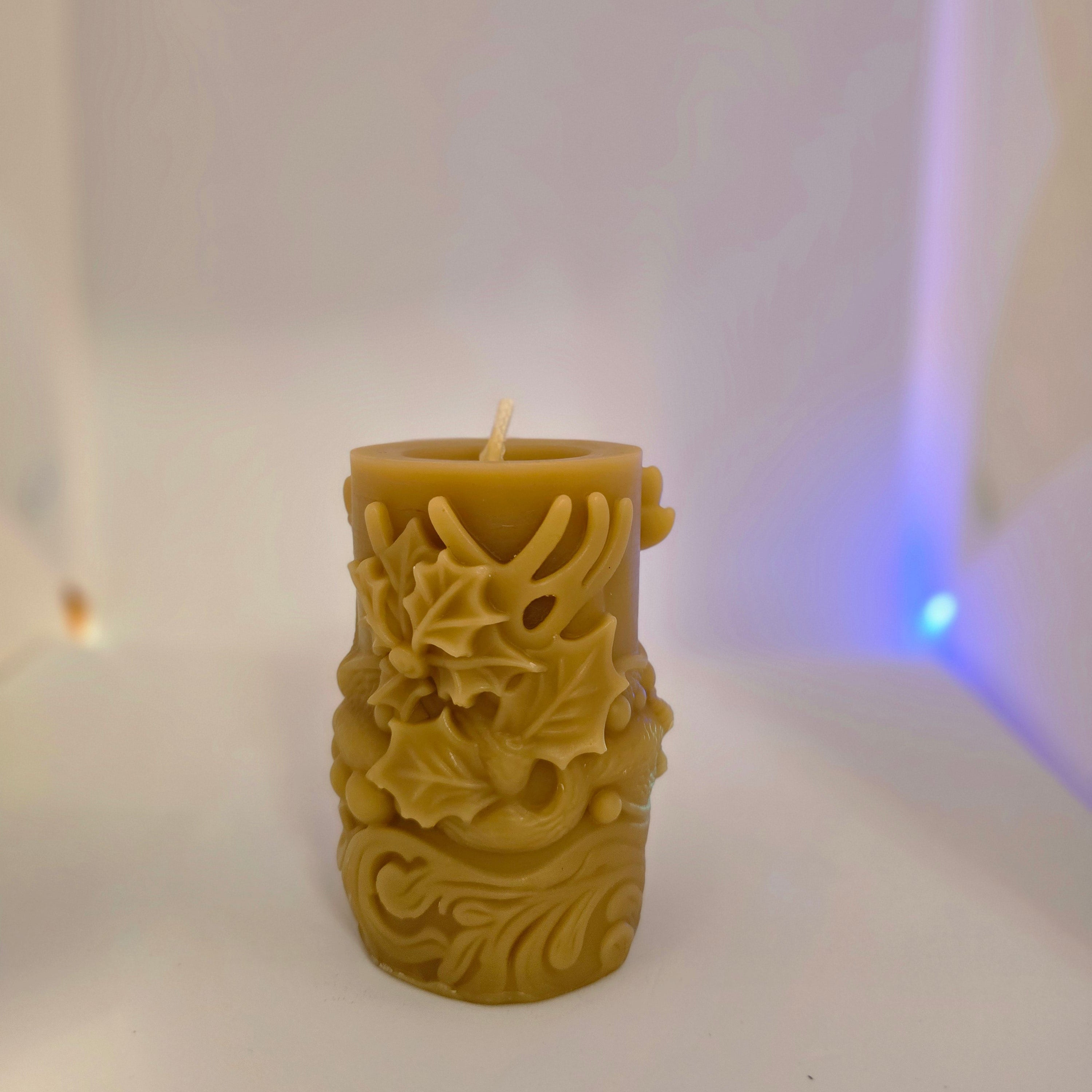 The Season of Light Reindeer Duo| 100% Beeswax Candles|