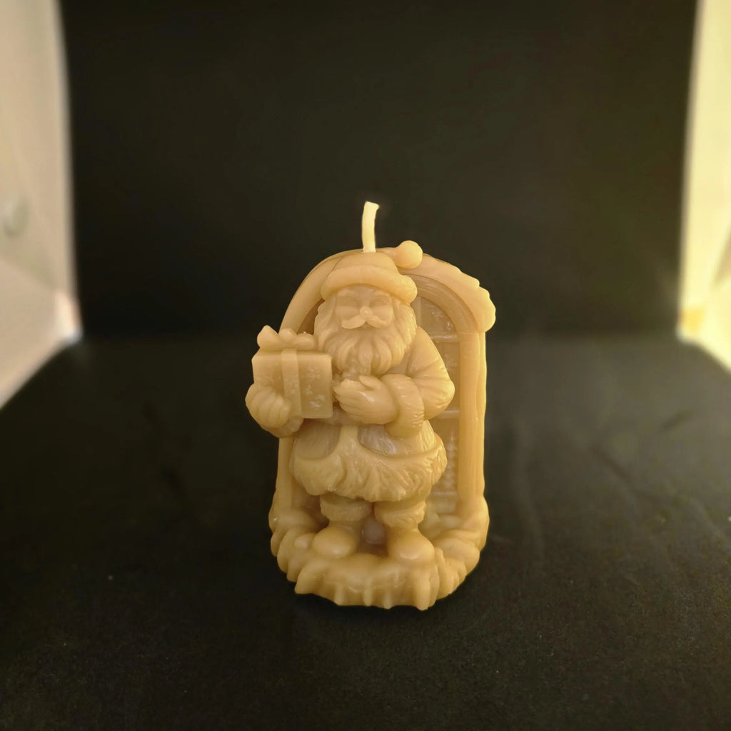 Holiday Cheer Santa & Presents Set | Christmas Gift Set | Beeswax Candles