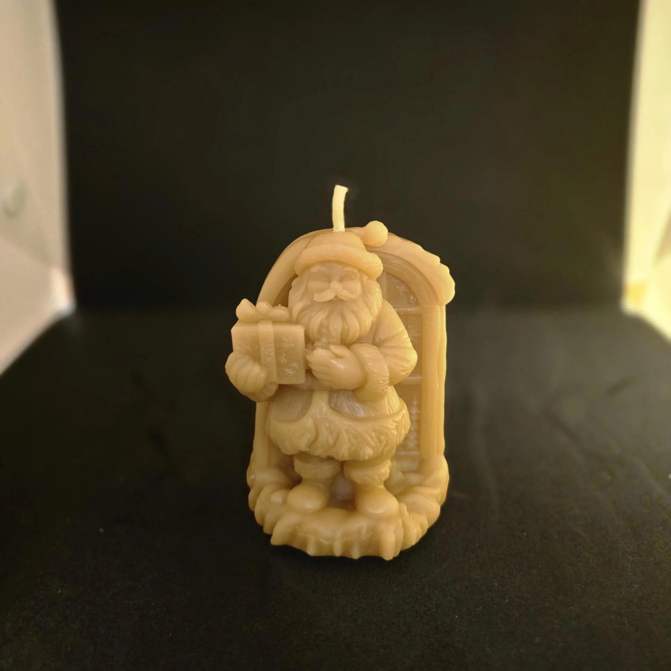 Holiday Cheer Santa & Presents Set | Christmas Gift Set | Beeswax Candles