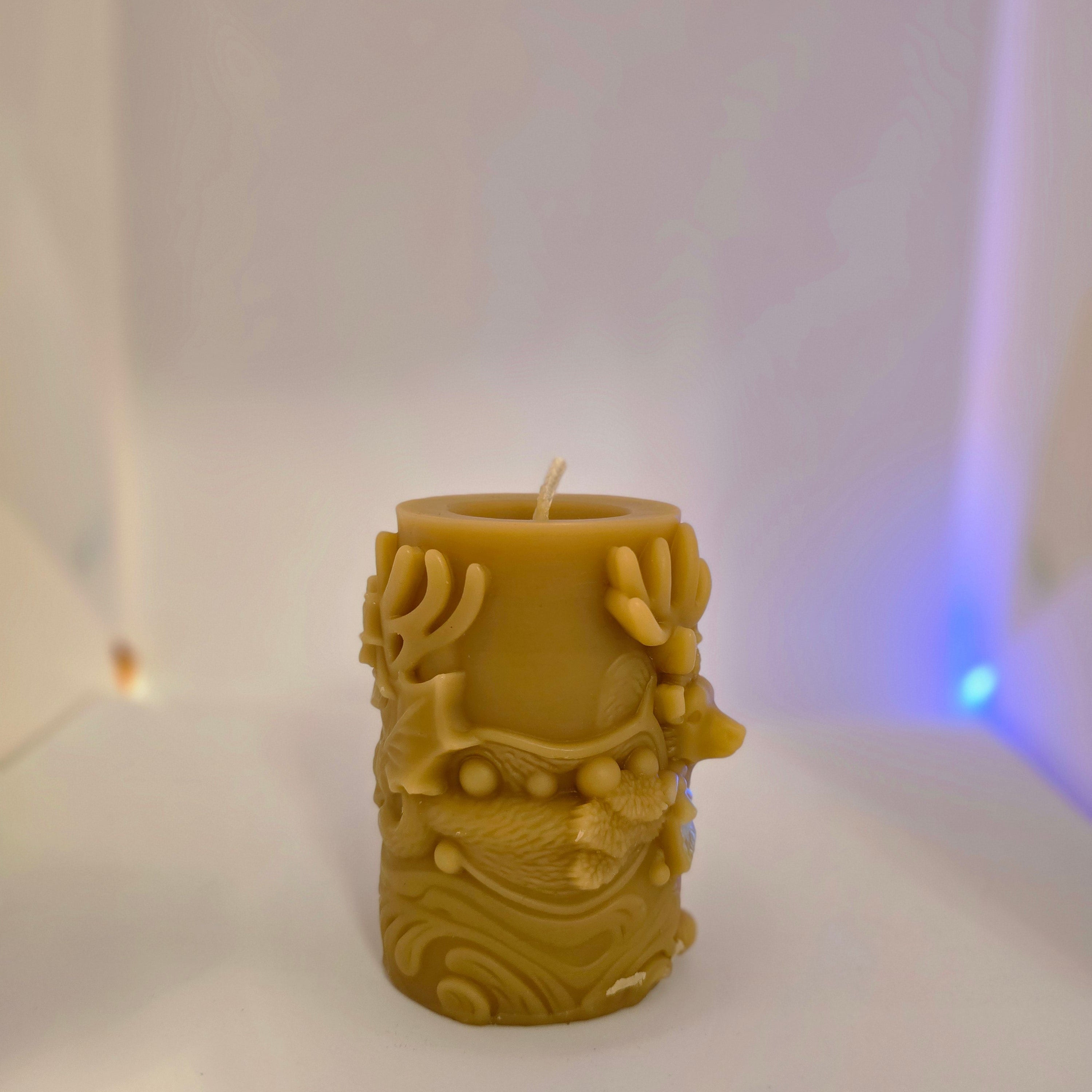 The Season of Light Reindeer Duo| 100% Beeswax Candles|