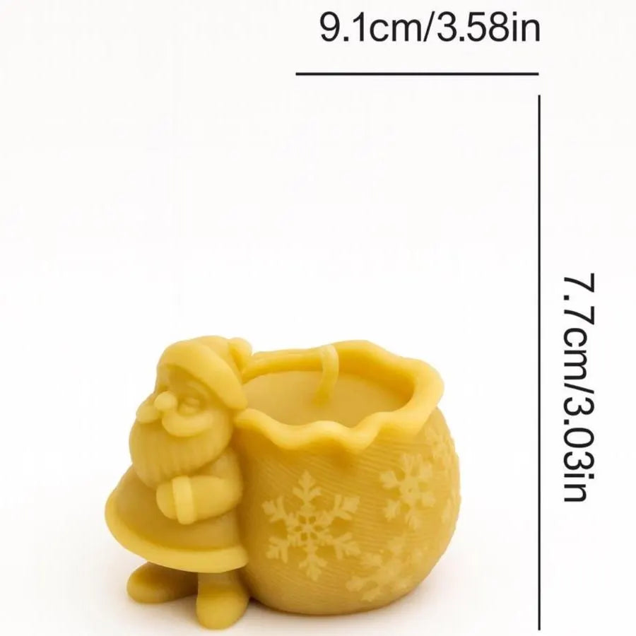 North Pole Gift Bag Candle | Christmas | Beeswax Candles