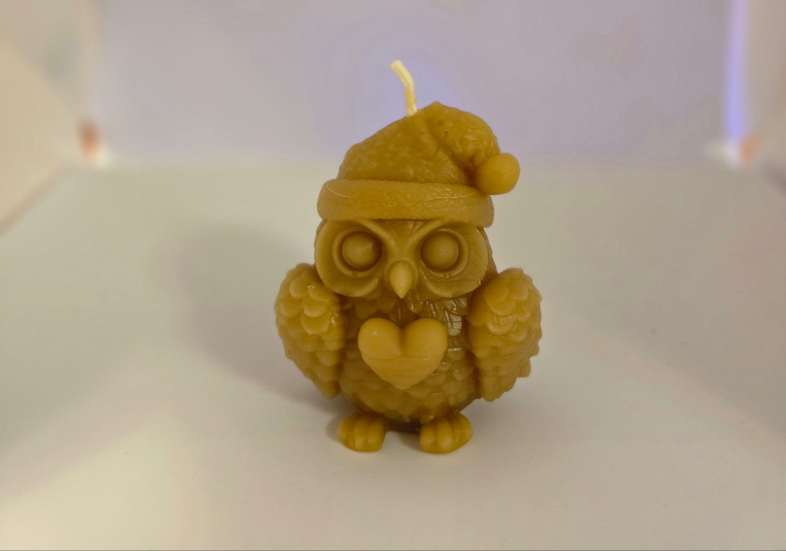 🦉🎄 Christmas Owl Candle - Whoo-liday Cheer