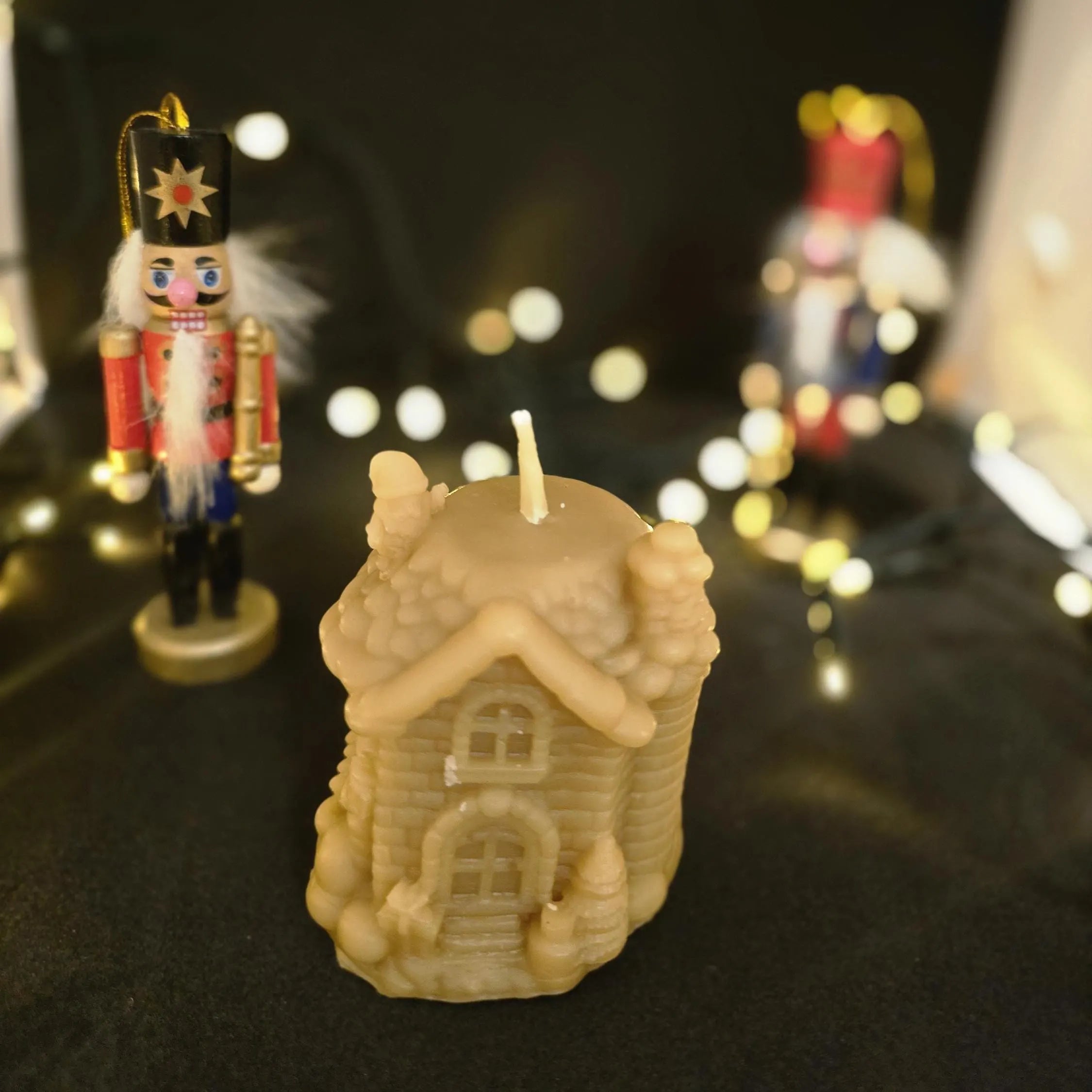 The Merry Little Christmas Cottage | Christmas Candle | Beeswax Candles