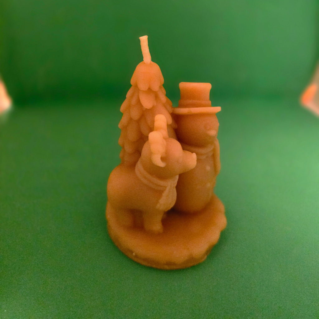 Enchanted Forest Friends Candle | Beeswax Candle