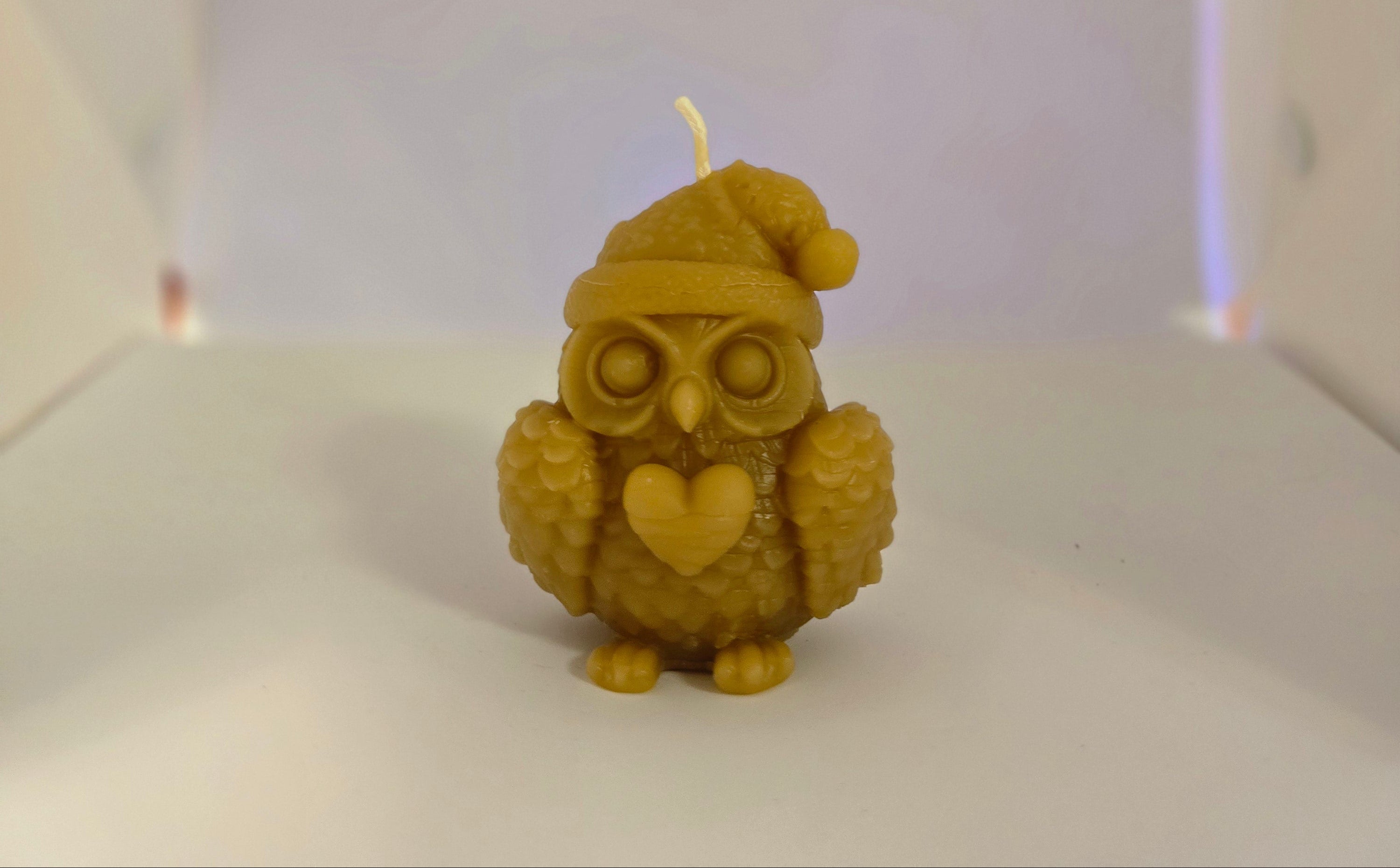 🦉🎄 Christmas Owl Candle - Whoo-liday Cheer