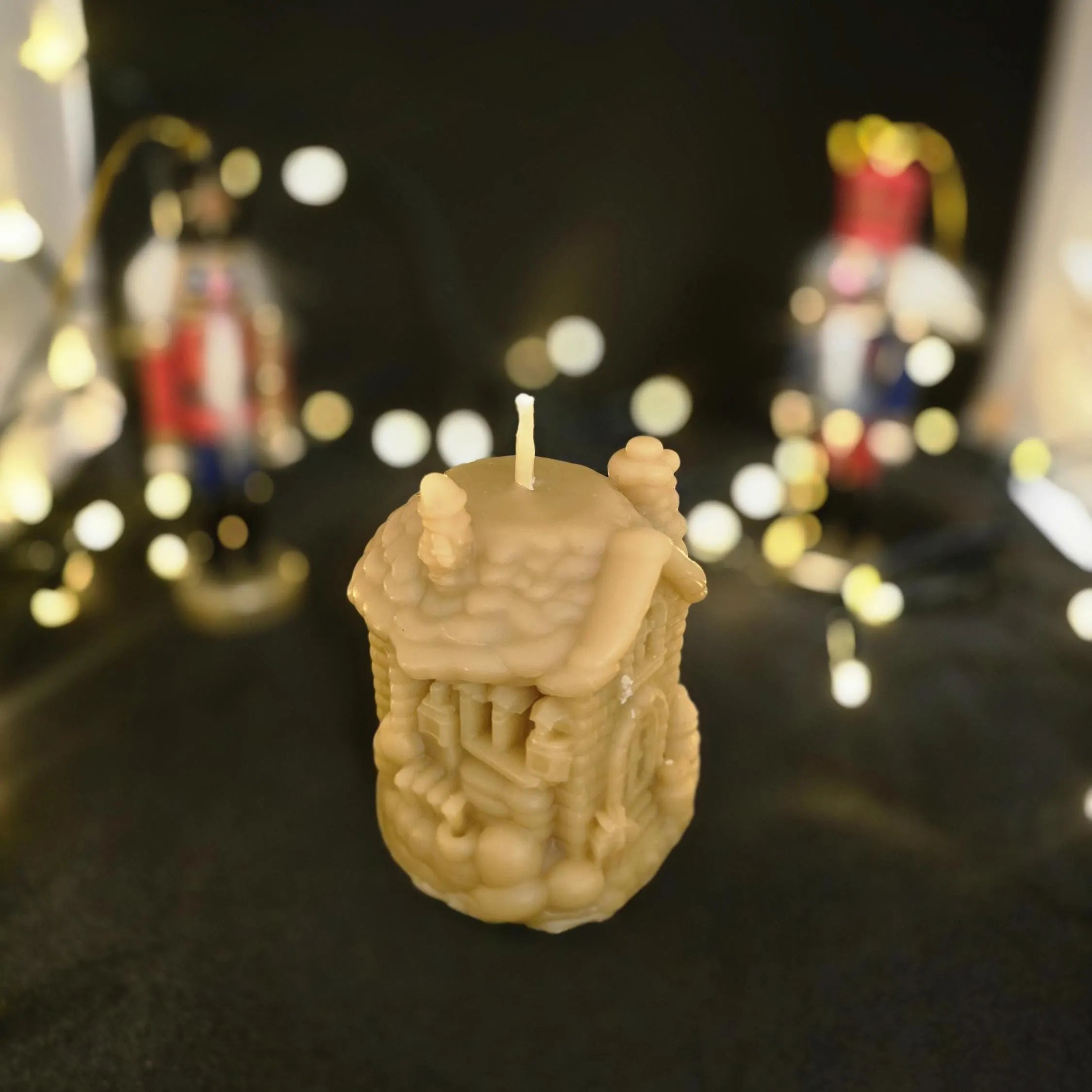 The Merry Little Christmas Cottage | Christmas Candle | Beeswax Candles