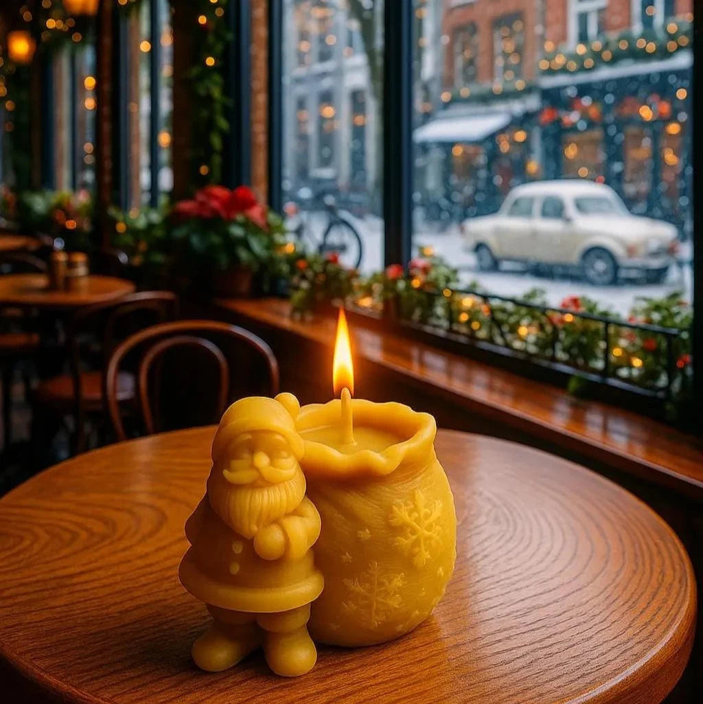 North Pole Gift Bag Candle | Christmas | Beeswax Candles