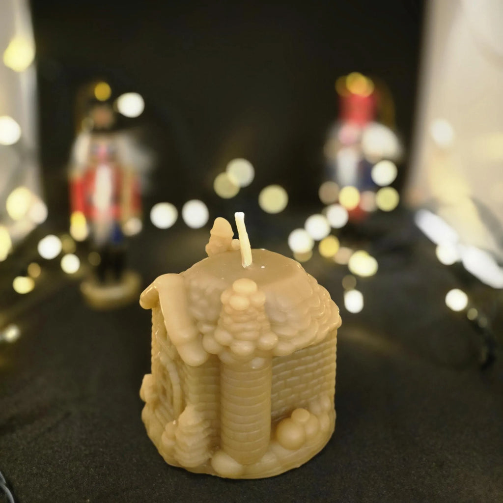 The Merry Little Christmas Cottage | Christmas Candle | Beeswax Candles