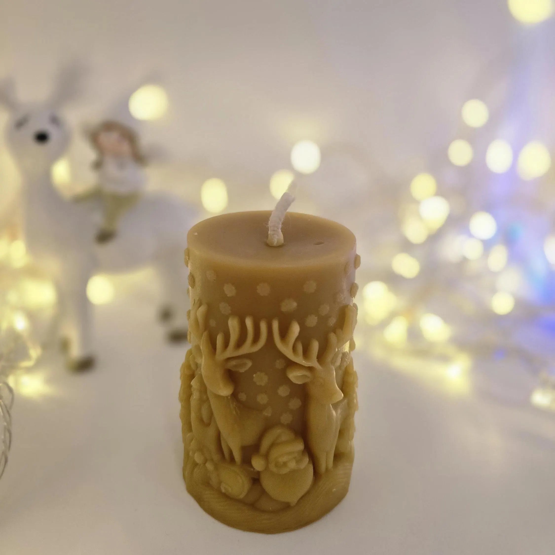 Winter Woodland Reindeer | 100% Pure Beeswax Candles