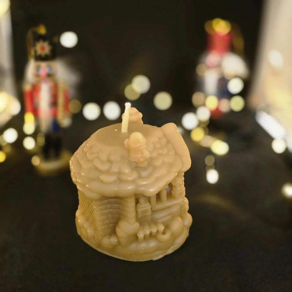 The Merry Little Christmas Cottage | Christmas Candle | Beeswax Candles