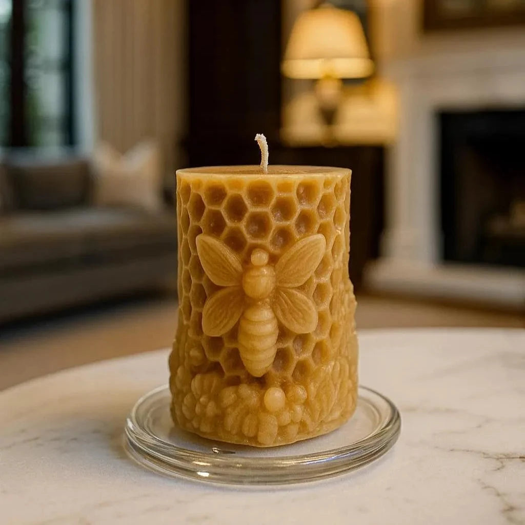 The Summers Queen Bee |Signature Collection | 100% Pure Beeswax Candle