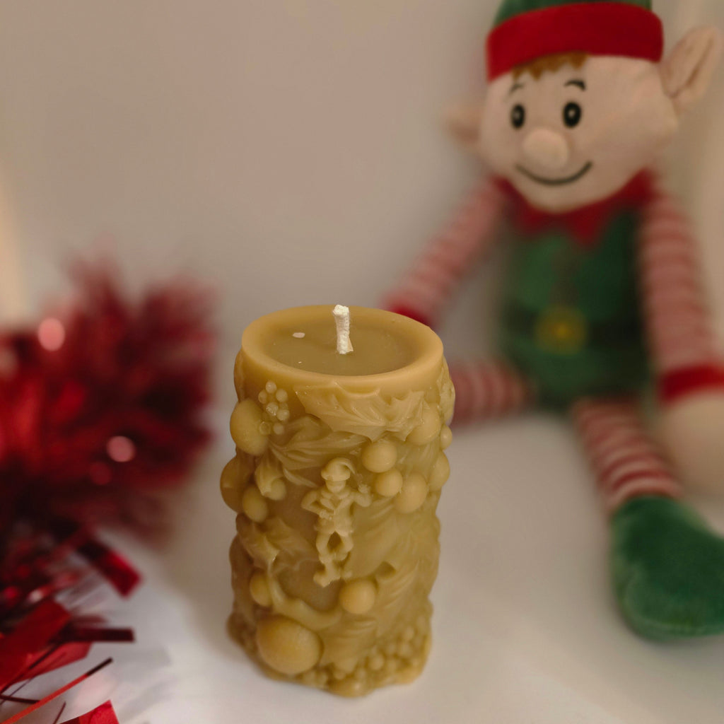 Tinsel & Tricks Elf | Beeswax Christmas Candle