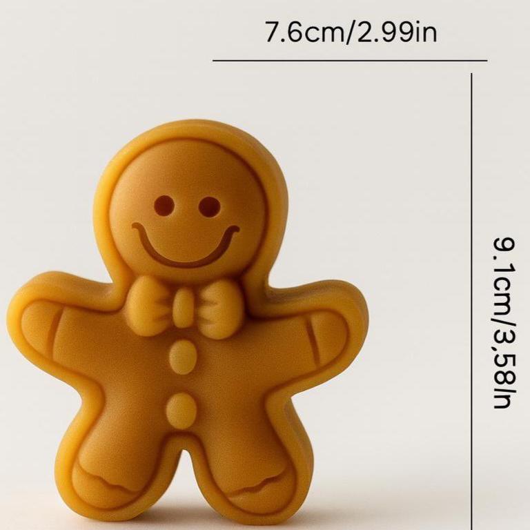 Sugar & Spice Gingerbread Men Candles | Gift Box | Beeswax Candles