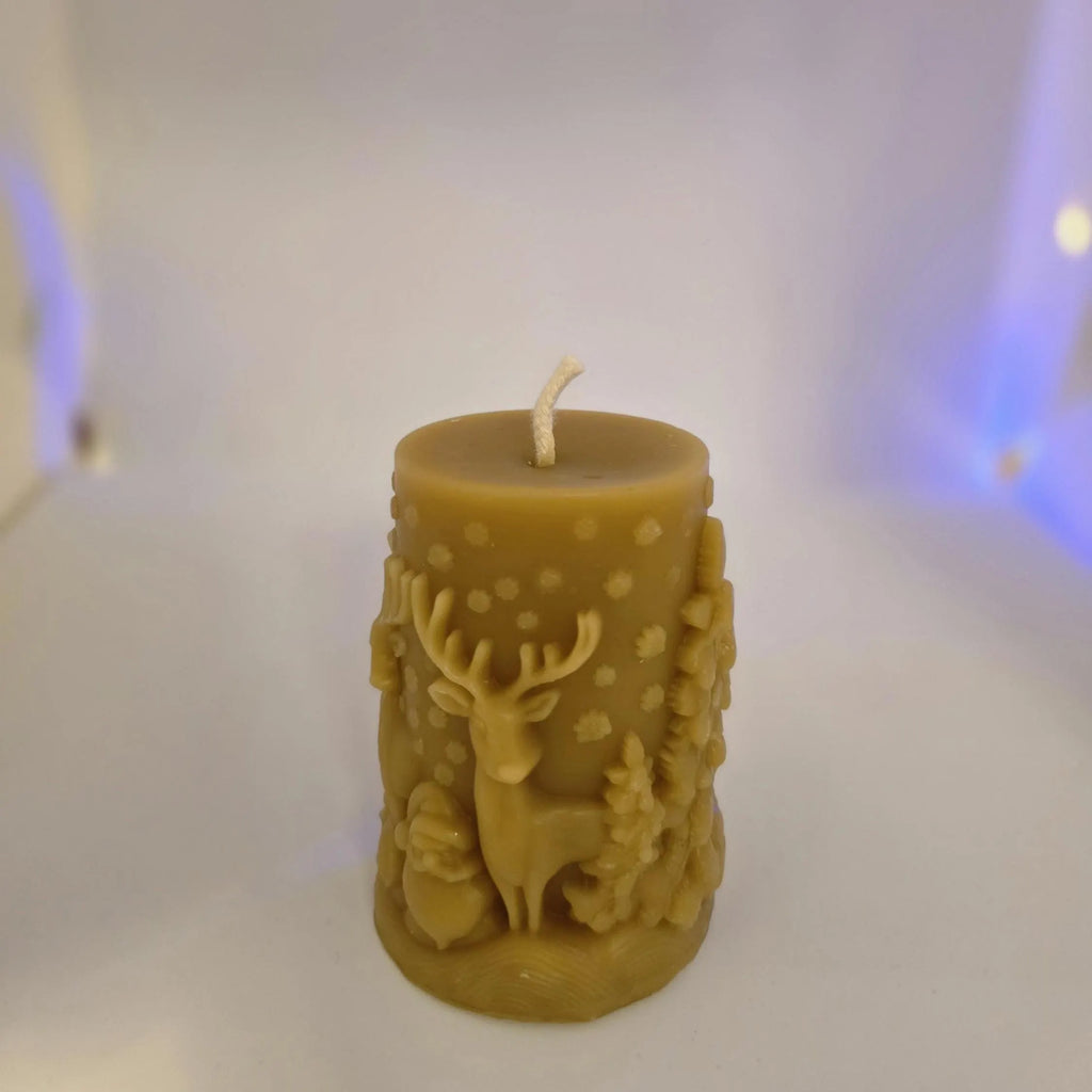 Winter Woodland Reindeer | 100% Pure Beeswax Candles