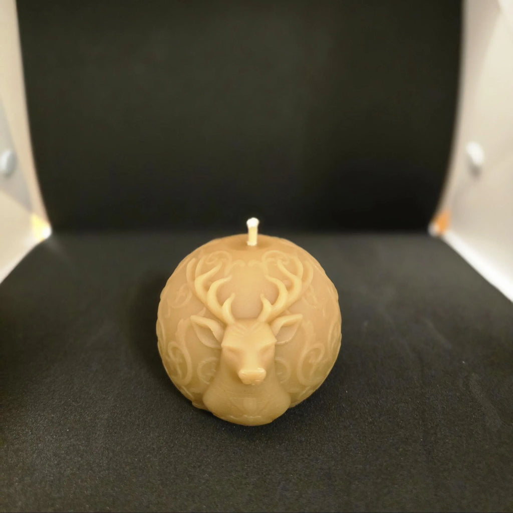 Enchanted Stag Bauble Candle | Christmas Candles | Beeswax Candles