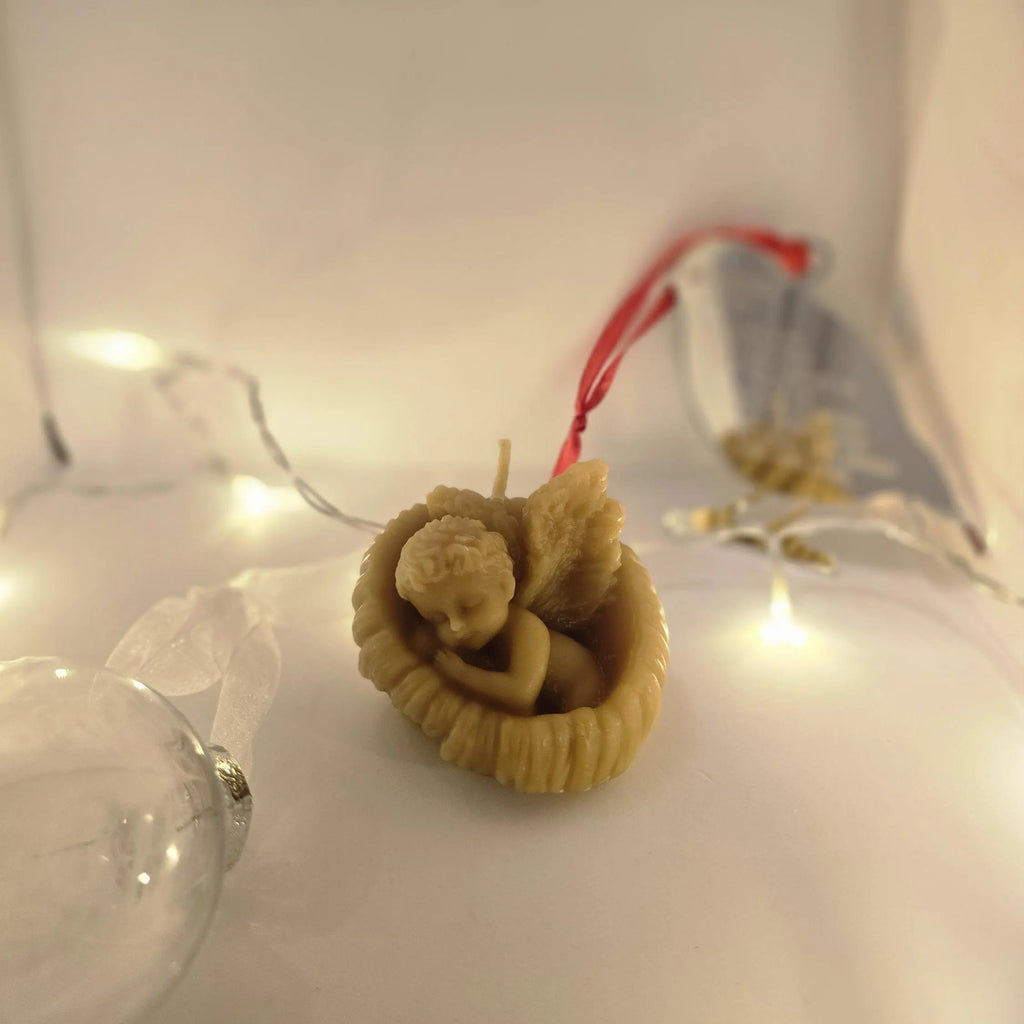 Little Christmas Angel Candles GiftBox |  Beeswax Candle