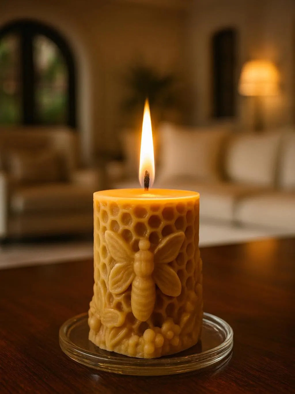 The Summers Queen Bee |Signature Collection | 100% Pure Beeswax Candle