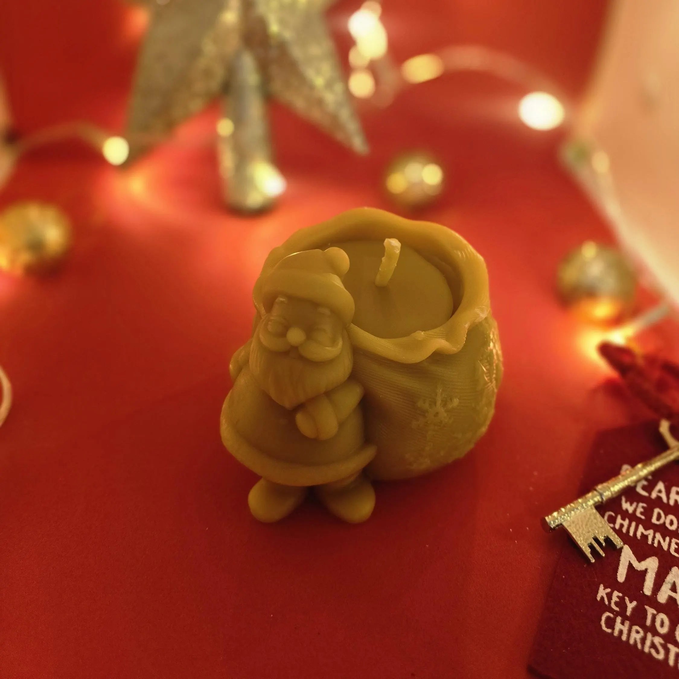 North Pole Gift Bag Candle | Christmas | Beeswax Candles