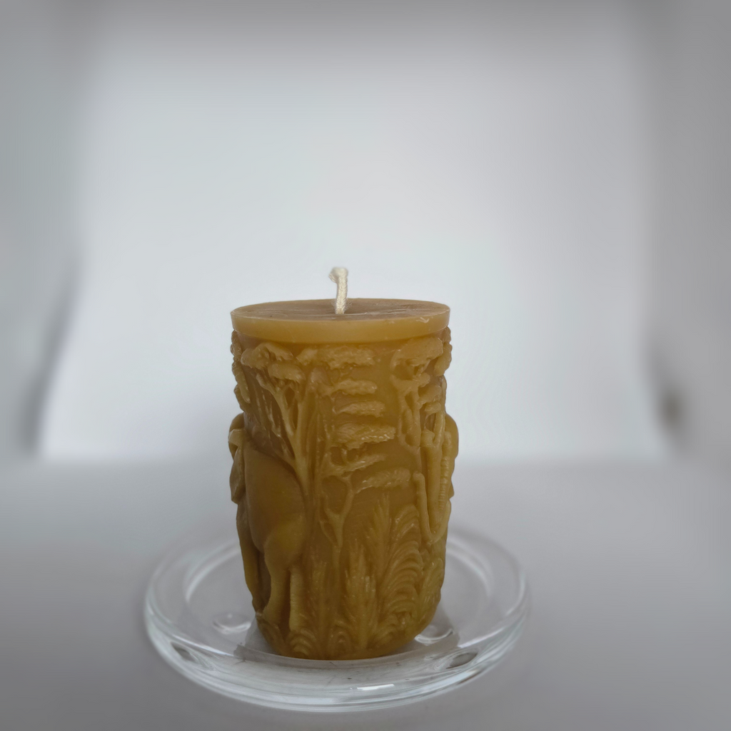 African Elephant| Wildlight Collecton| 100% Pure Beeswax Candle