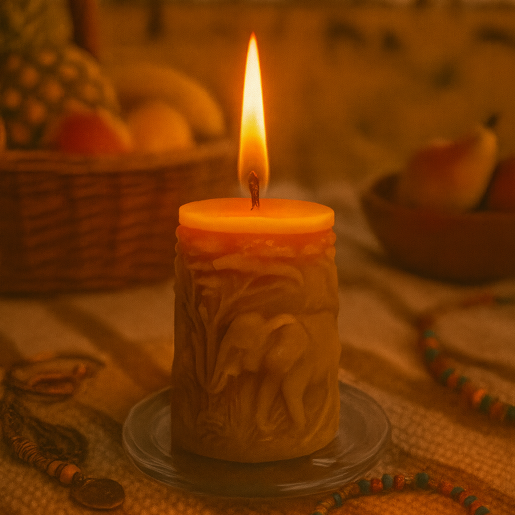 African Elephant| Wildlight Collecton| 100% Pure Beeswax Candle