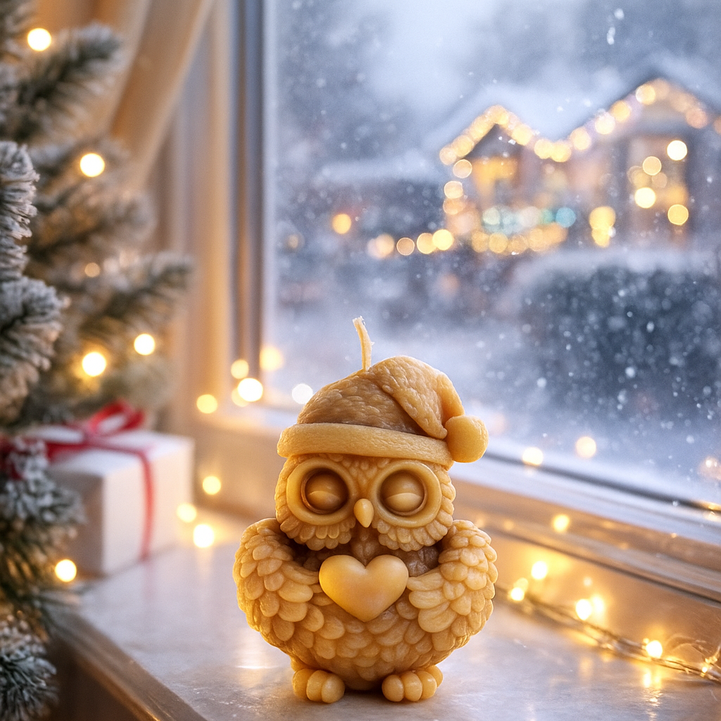 🦉🎄 Christmas Owl Candles | Gift Box| Whoo-liday Cheer