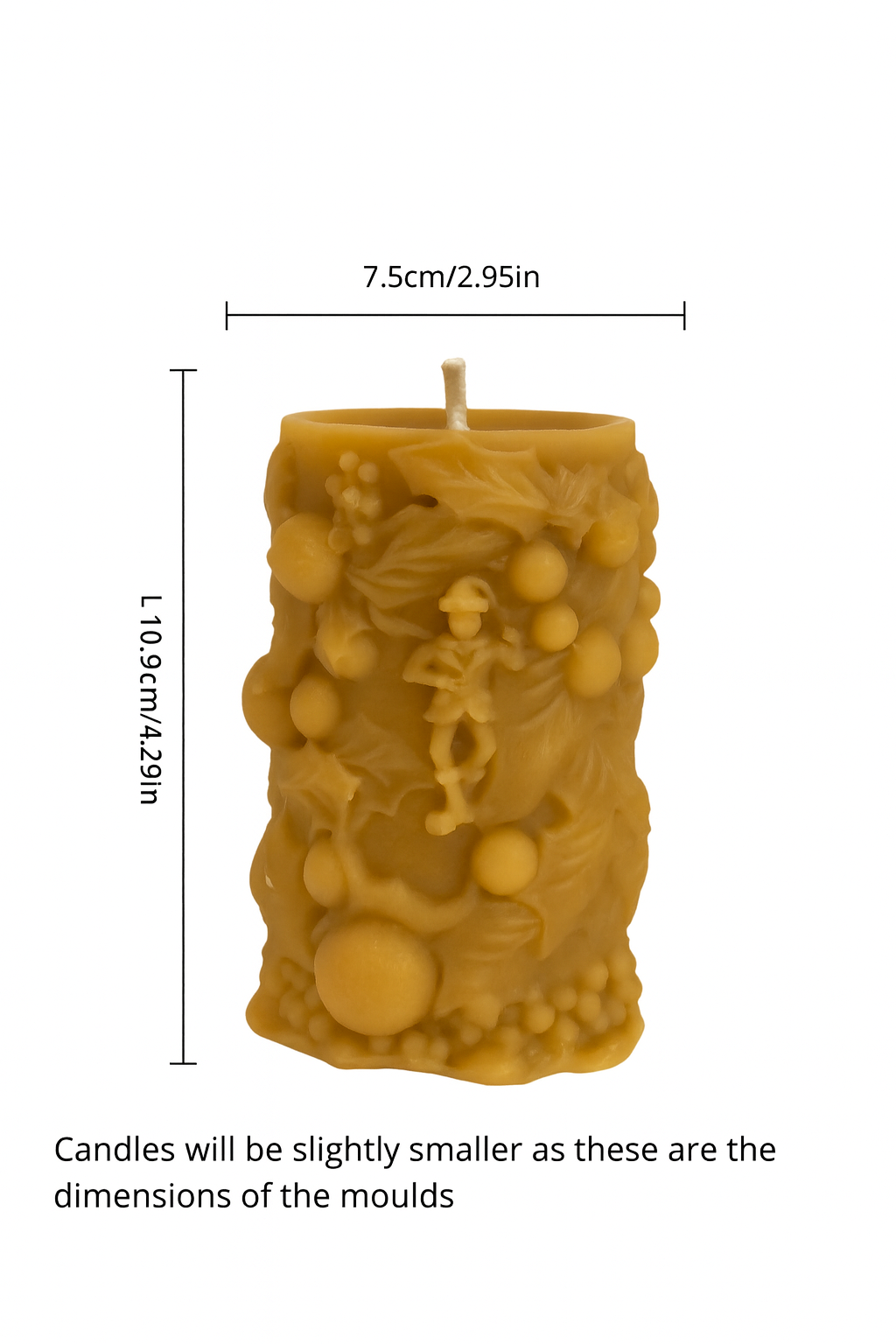 Tinsel & Tricks Elf | Beeswax Christmas Candle