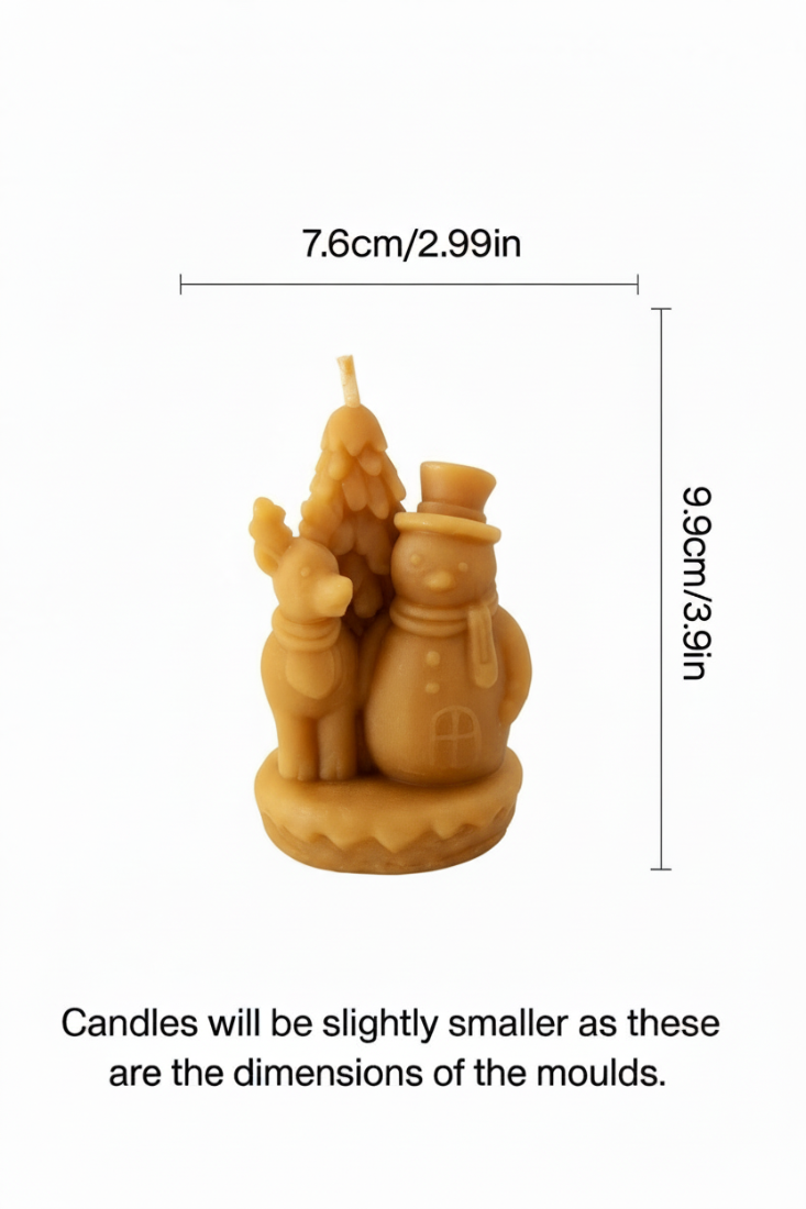 Enchanted Forest Friends Candle | Beeswax Candle