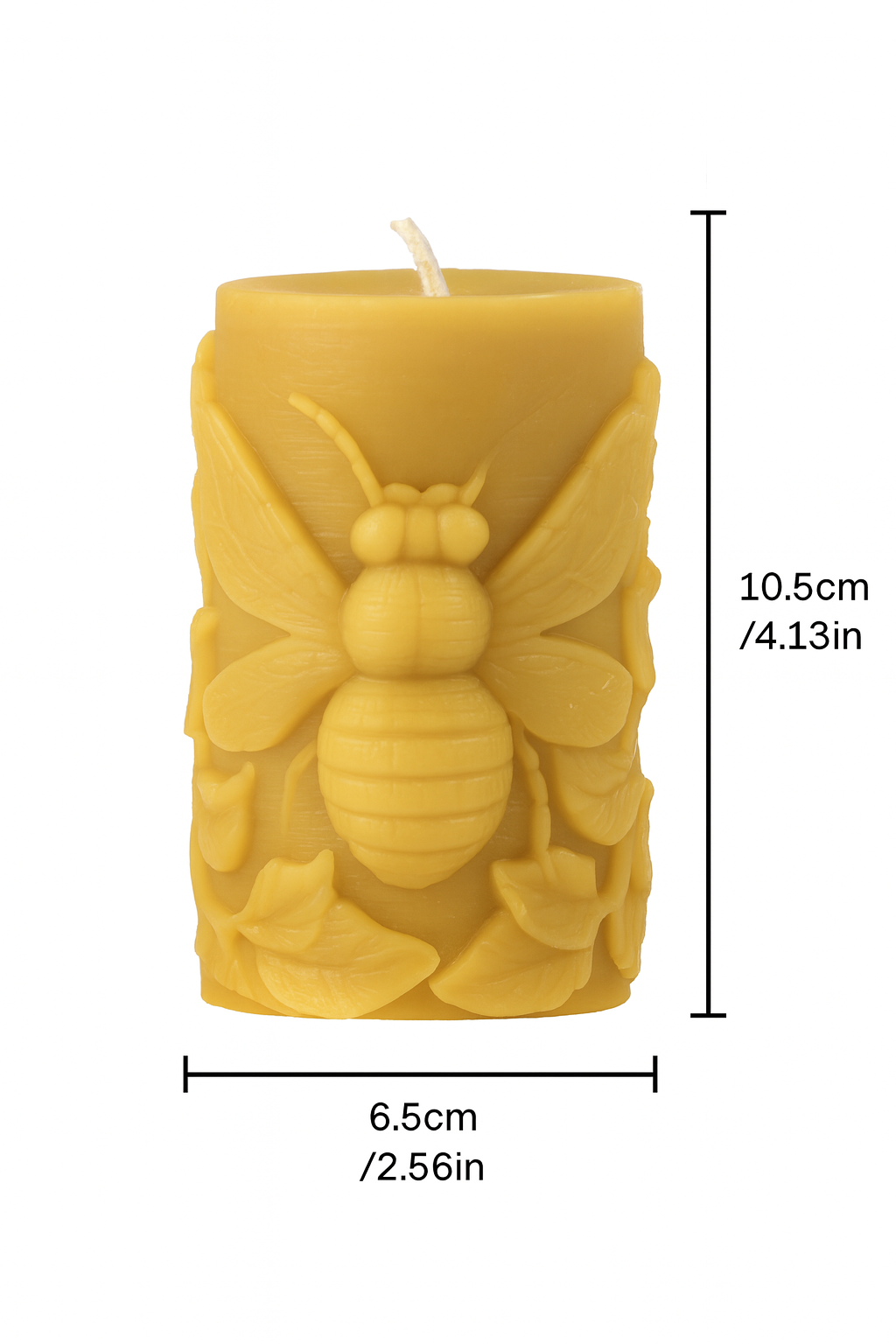 Summers Golden Bee Candle| Signature Collection| 100% Pure Beeswax