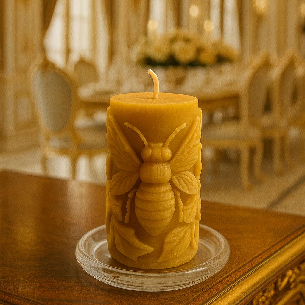 Summers Golden Bee Candle| Signature Collection| 100% Pure Beeswax