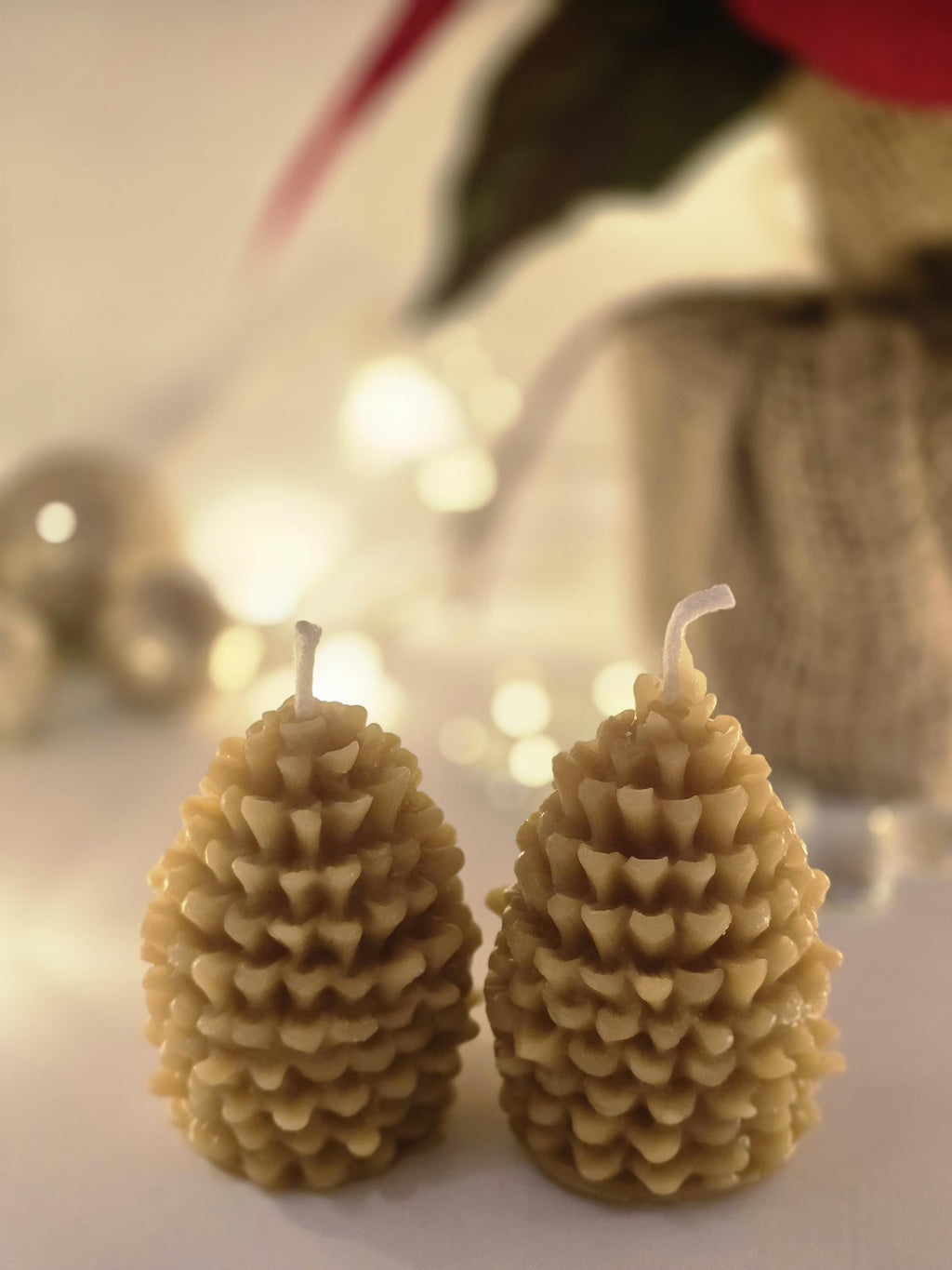 Two Acorns of Christmas Gift Box | 100% Pure Beeswax