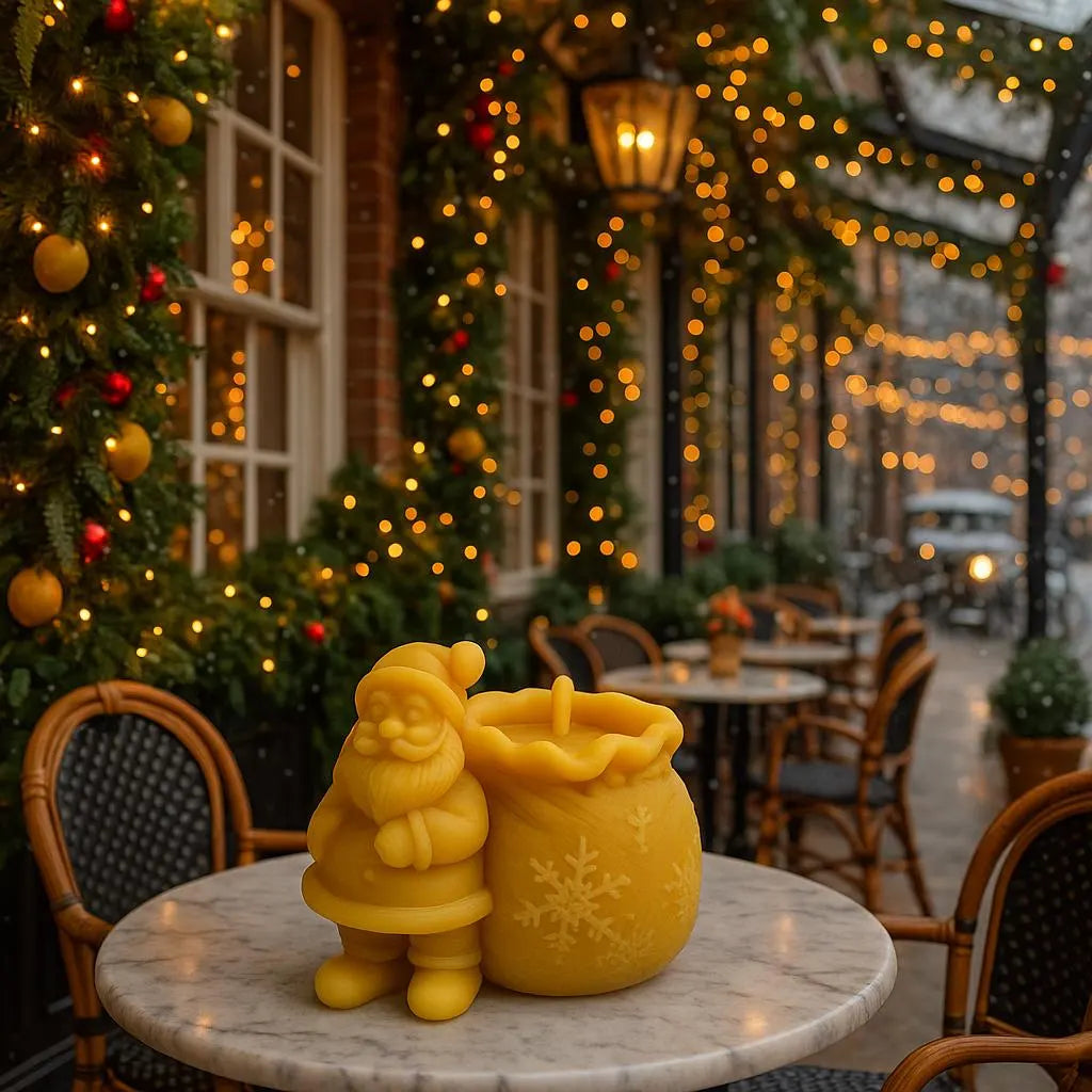 North Pole Gift Bag Candle | Christmas | Beeswax Candles